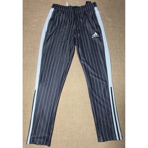 Adidas Tiro Pants Youth Large Blue Pin Striped VIP Soccer Warm Up Zip Leg HC1311